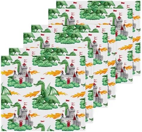 Green Dragons 2-Pack Washcloths