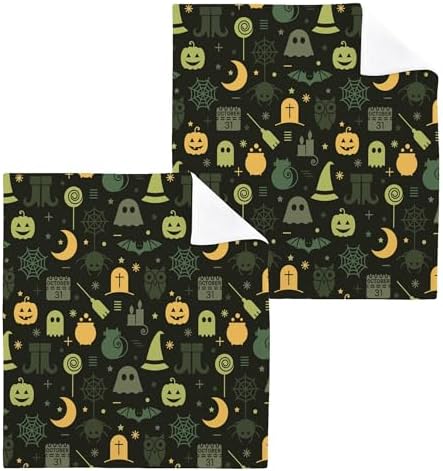 Halloween Spooky Pumpkin Washcloth Set