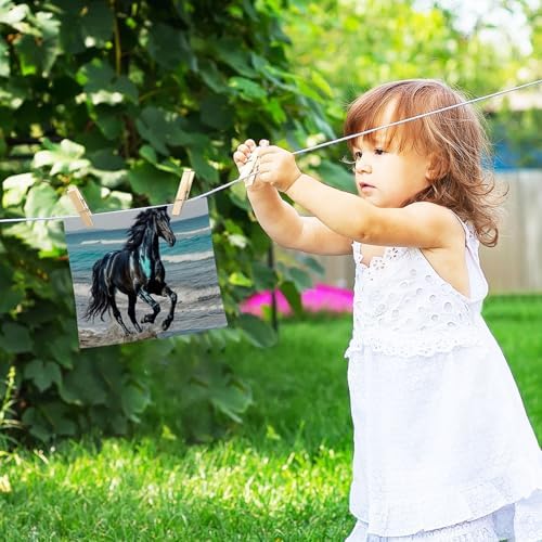 Perfect Set of Horse Washcloths for Baby Soft Reusable 12x12 Inch