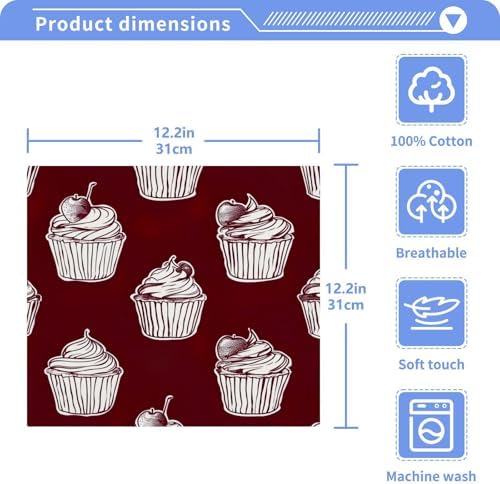 Soft Absorbent Cupcake Washcloths