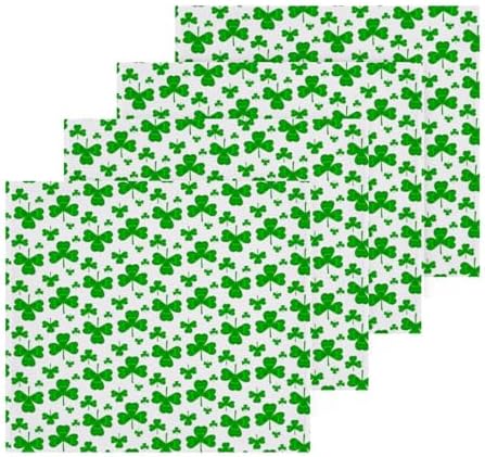 St Patricks Day Clover Washcloth Set 2-Pack