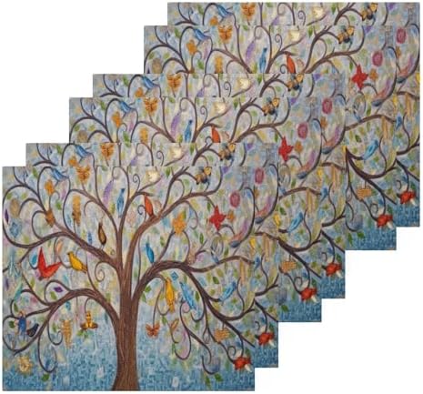 Yettasbin Art Tree Washcloth Set Soft Reusable