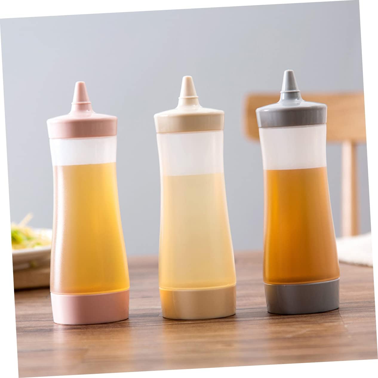 MAGICLULU 3 Pcs Reusable Squeeze Bottles for Condiments