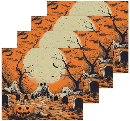 YETTASBIN Halloween Ghost Washcloths 2 Pack 1