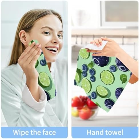 Xigua Blueberries Washcloths Set of 2 - 12x12 Inch