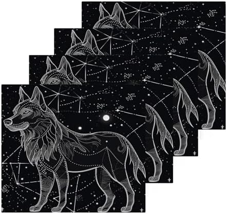 Wolf Washcloths 2 Pack Soft Absorbent Cotton Towels