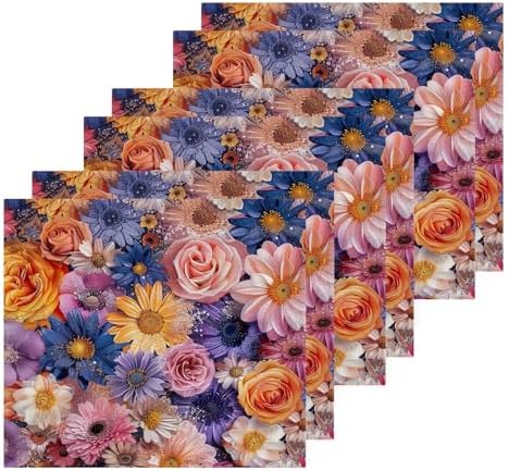 Yetinas Bin Peony Flower Washcloths 2-Pack