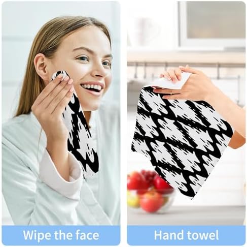 Halloween Ghost Washcloth Set Soft 12x12 Washcloths for Face Hand