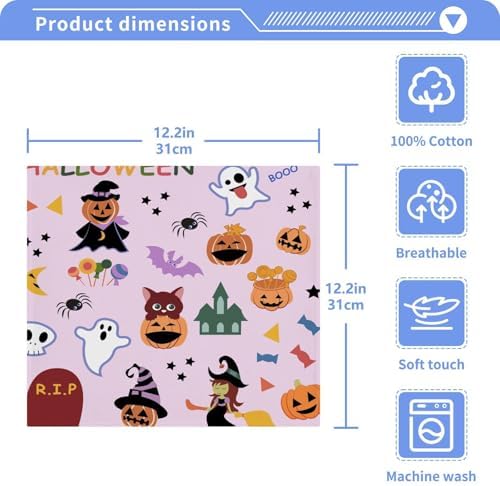 Halloween Gnome Washcloth Set 2 Pack