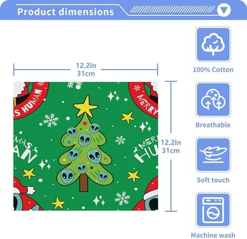 Xigua Christmas Santa Washcloth Set