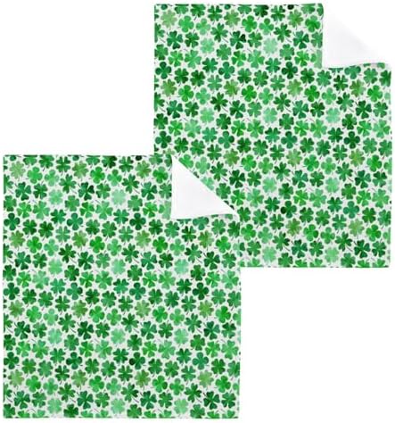 St Patricks Day Soft Washcloth SetReusable Washable