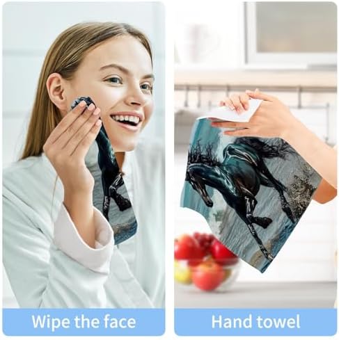 Perfect Multi-Purpose Horse Face Towels for Daily Use Soft Reusable