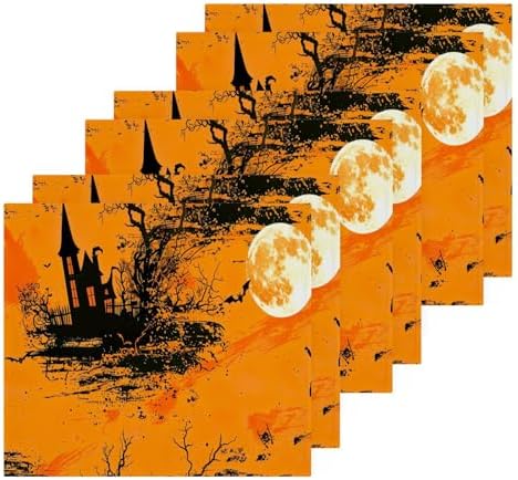 Halloween Castle Washcloth 2-Pack Soft ReusableabsorbentdadrulebirthdayLOVEAdorableHappyHalloweenCastleAwesome