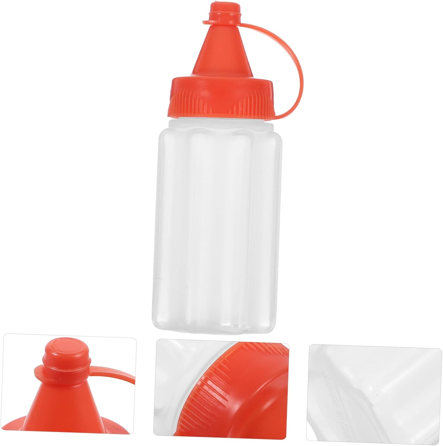VINTORKY Red Condiment Squeeze Bottle