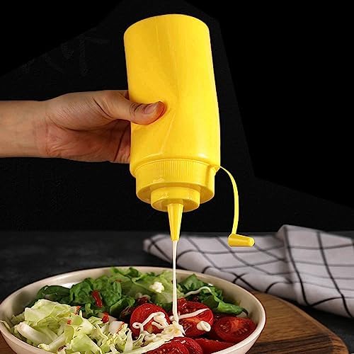 3-Piece Yellow Plastic Squeeze Bottles Effortless Living