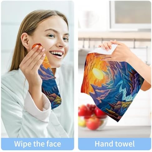 Nature Mountain Washcloth Set