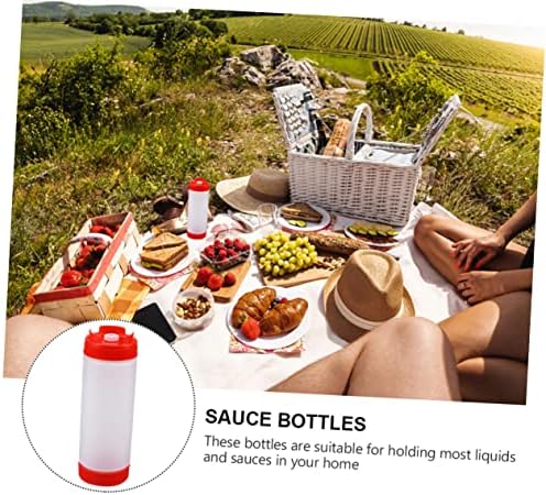 DECHOUS Double Headed Squeeze Bottle for Ketchup and Salad Dressing 20oz