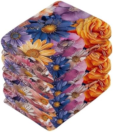 Yetinas Bin Peony Flower Washcloths 2-Pack