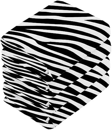 Zebra Stripe Washcloths Soft AbsorbentReusable for Face More