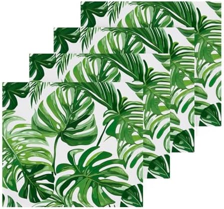 Tropical Leaves Washcloth Set