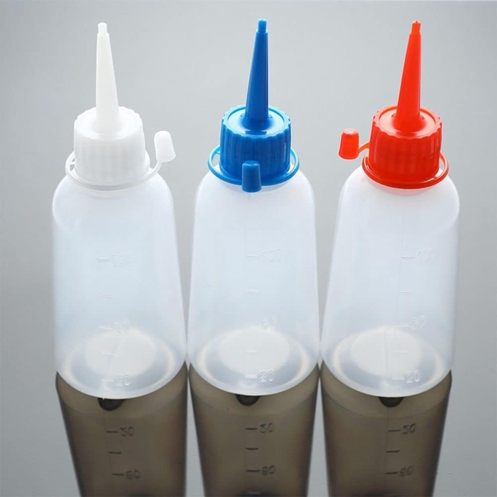 Sealed Design Squeeze Bottle 100ML Kitchen Art Use Red