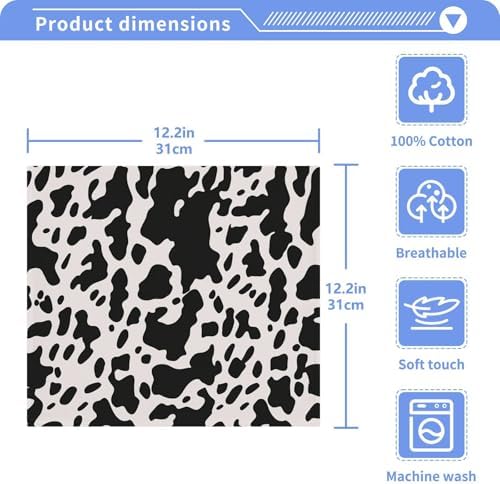 Cool Cow Print Washcloths 2 Pack