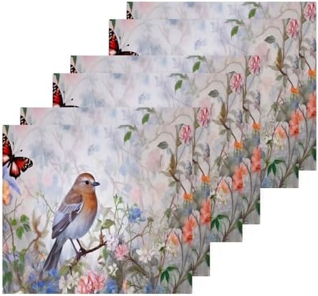 bird flower washcloth 2 pack reusable