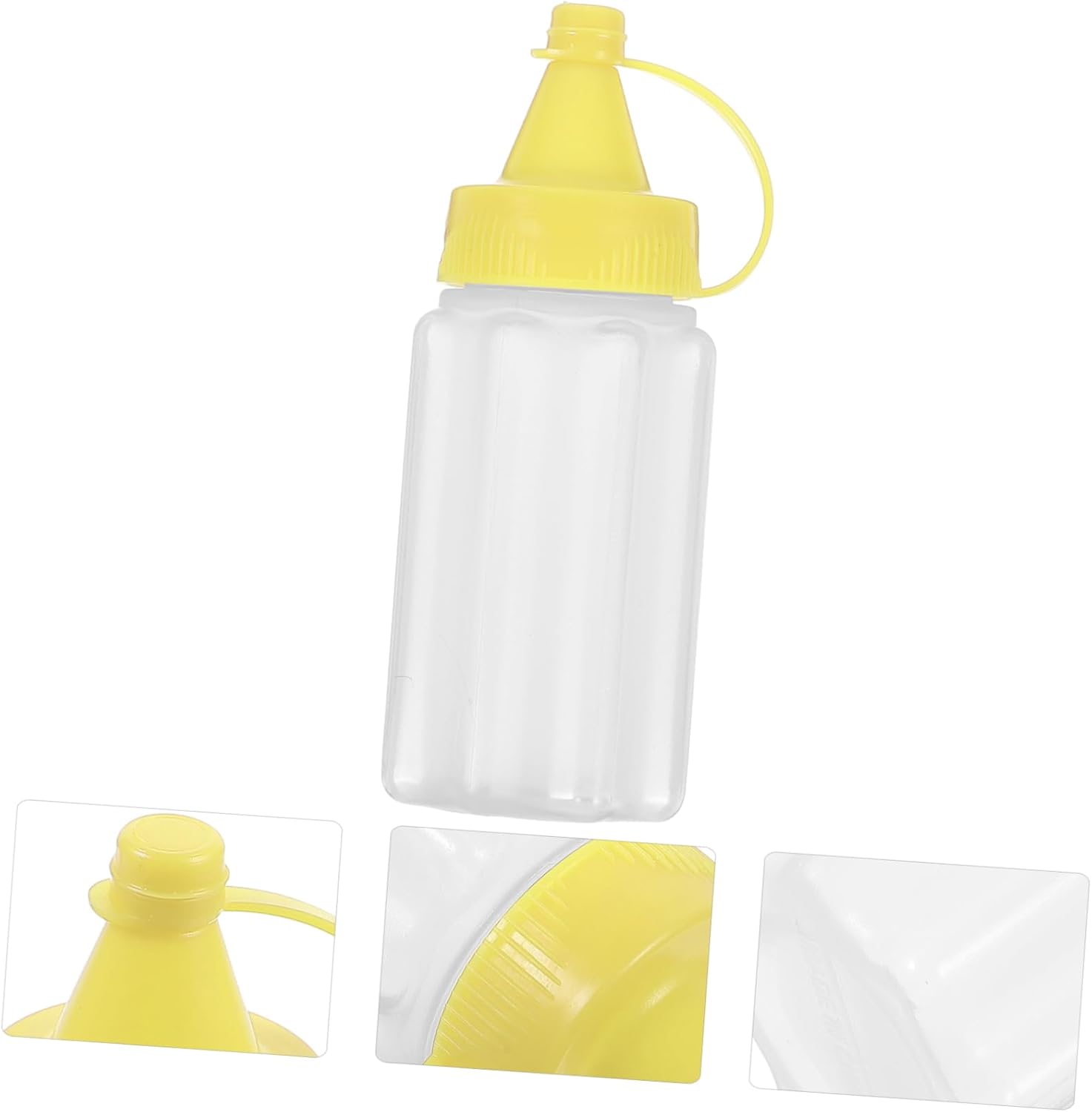4 Pcs Reusable Squeeze Bottles for Kitchen Needs