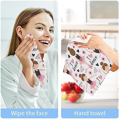 Perfect Start in the Bathroom - Ballet Girl Washcloth Set