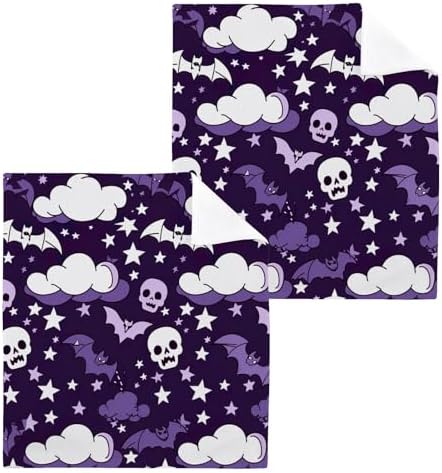 Perfect Halloween Bat Washcloth 2-Pack Soft Absorbent Halloween_cm