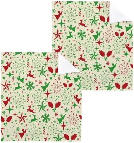 Xigua Christmas Deer Fast-Drying Washcloth Set