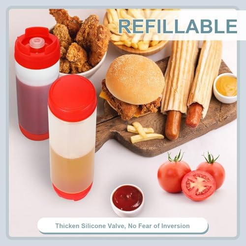 16 oz Inverted Plastic Squeeze Bottles