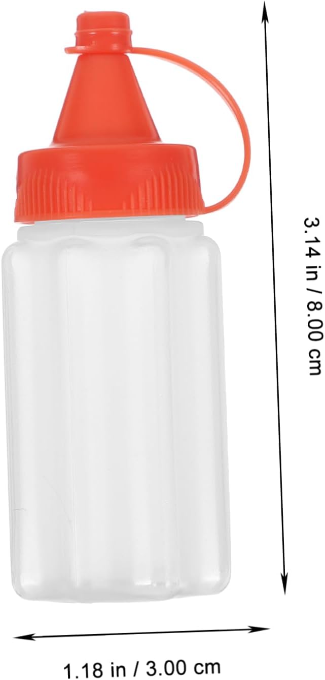 CollBath - 4 Reusable Squeeze Bottles for Easy Kitchen Storage