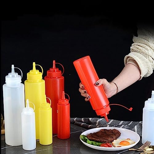 600ml Squeeze Bottle Condiment Sauce Red