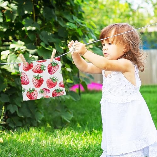 Strawberry Soft Washcloth Set for Faces and BATH