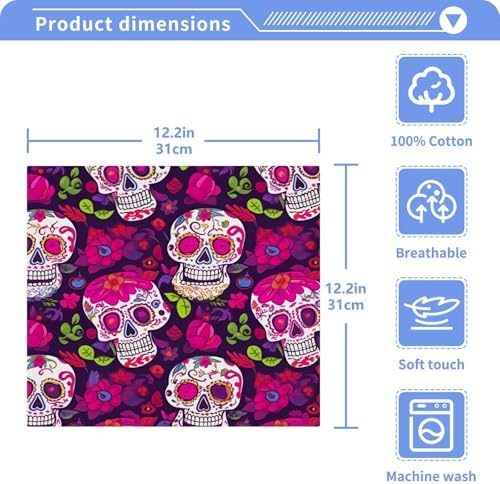 Smelly Soft Baby Skull Washcloth Set by Yettasbin