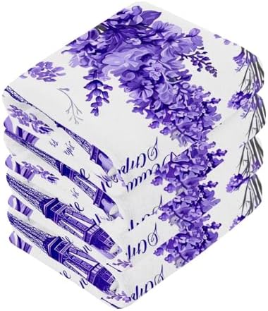 Lavender Washcloth 2-Pack Soft Absorbent Reusable Perfect Size