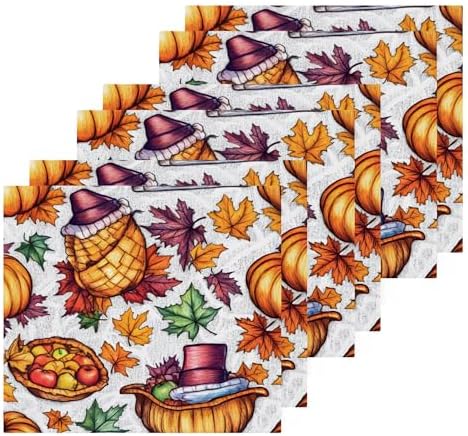 Thanksgiving Size Washcloth Set for Home Kitchen