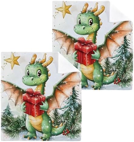 Cute Dragon Fast Drying Multi-Purpose Washcloth Set Perfect for Home Travel