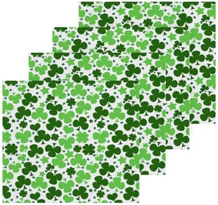 St Patricks Day Clover Washcloth Towels