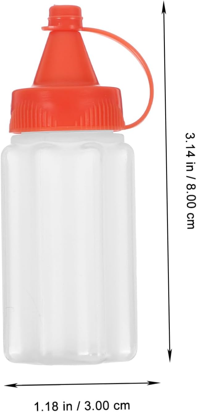 Mikinona 4-Piece Condiment Squeeze Bottle Set Kitchen Organizing Made Easy