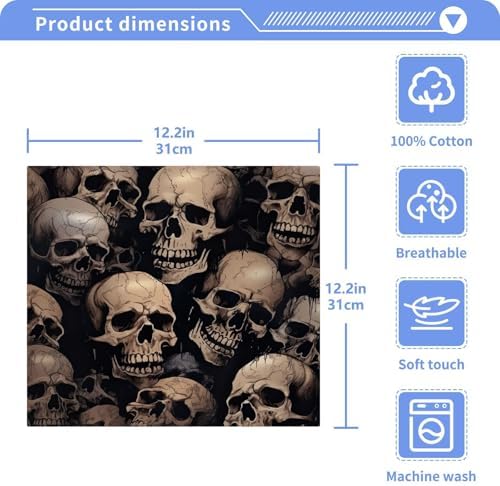 Yettasbin Skull Washcloths