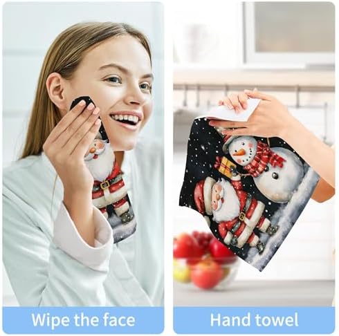 Xigua Cute Christmas Washcloth Set - Durable and Fun for Family