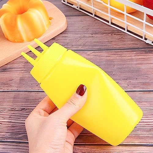 3 Holes Condiment Squeeze Bottles Durable Leak-Proof Design
