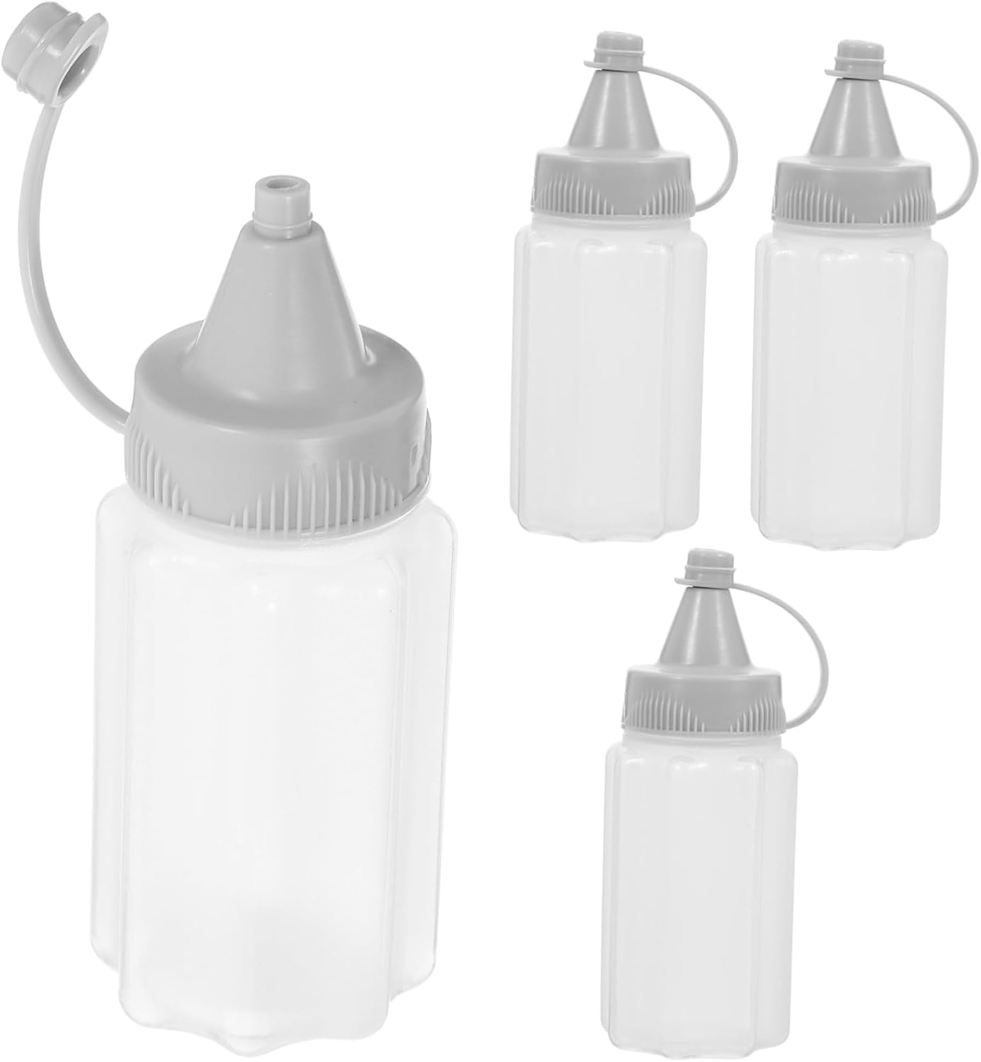 Mikinona Mini Refillable Ketchup Honey 4PCS Ultimate Compact Kitchen Solution