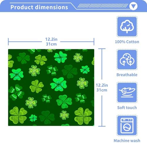 St Patricks Day Washcloths 2 Pack Soft Absorbent Cotton