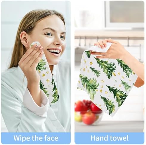 Xigua Christmas Tree Washcloth Set 2-12Pack