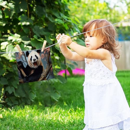 YETTASBINPanda Washcloths 2 Pack Soft Reusable Towels