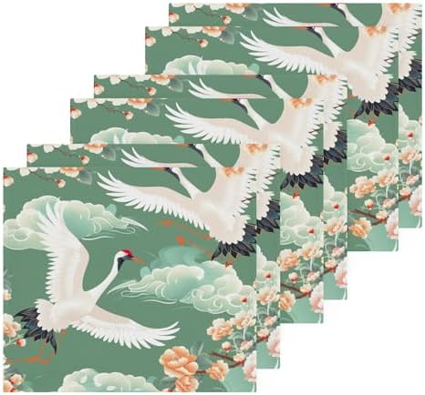 Sturdy Cranes Flying Washcloth Set