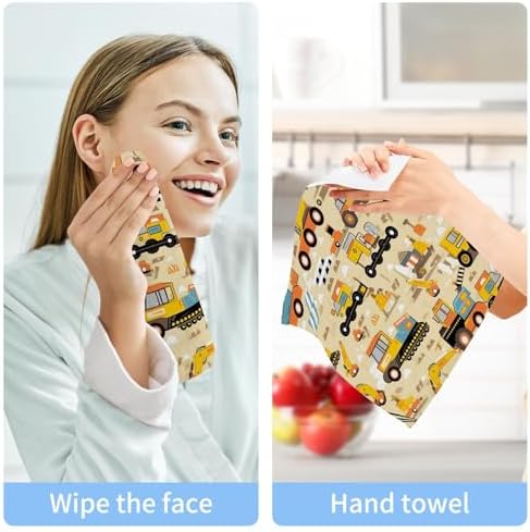Discover the YettASBIN Cartoon Face Towels SoftReusable -absorbent for daily use